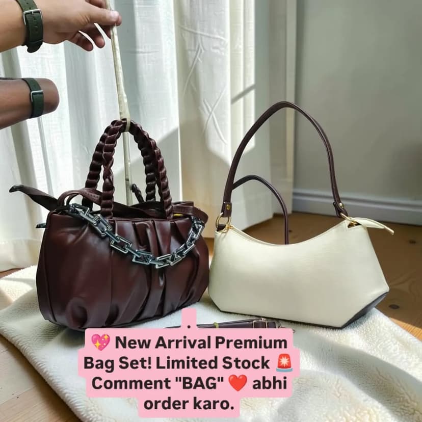 Ladies 2 PCS Combo Bag Set