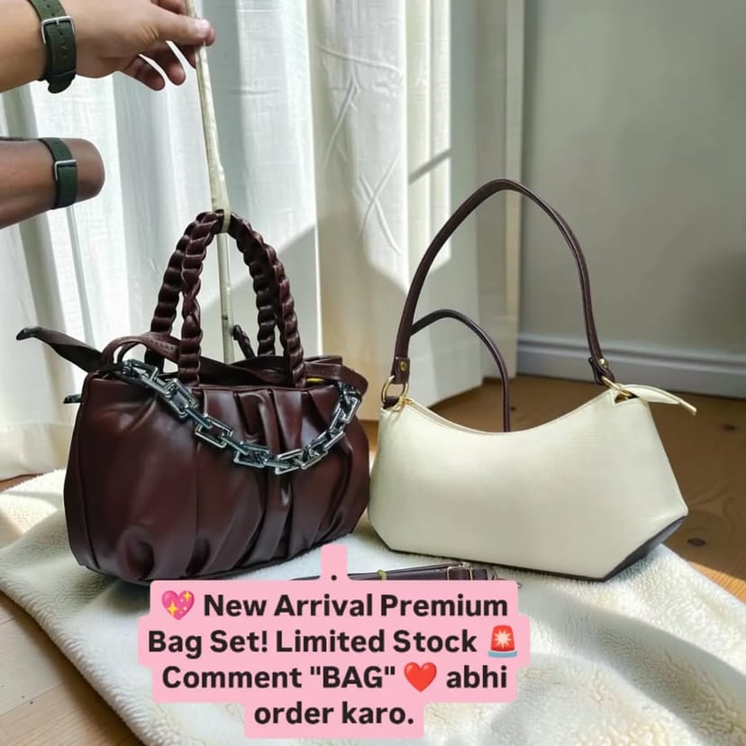 Ladies 2 PCS Combo Bag Set - Image 1